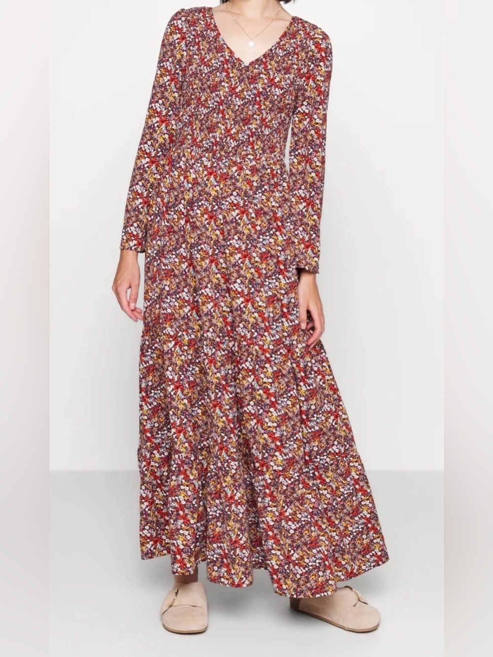 Molly Braken Fall Floral Maxi Dress Size XS